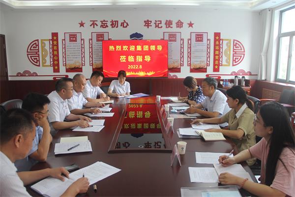 集團領導蒞臨公司調(diào)研業(yè)務經(jīng)營工...